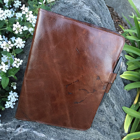 Leather Notebook in Espresso by Iron & Flint