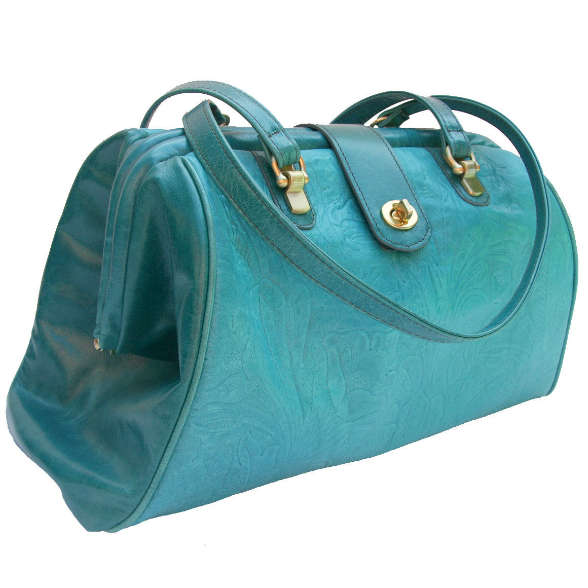 Venus Tote in Slate Leather by Sage Luxury - Offhand Designs