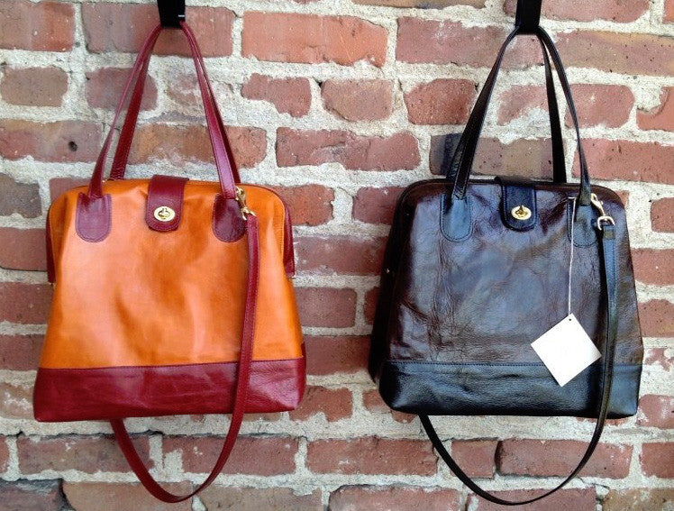 Marco Doctor Bag in Ocean Licorice Leather Offhand Designs