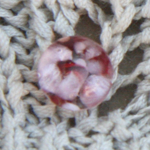 Moving Mud Small Round Glass Buttons Cotton Candy