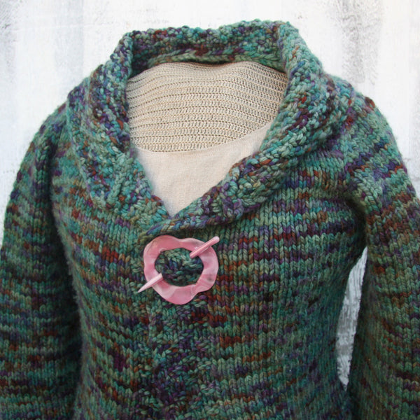 Moving Mud Shawl Pin Strawberries & Cream